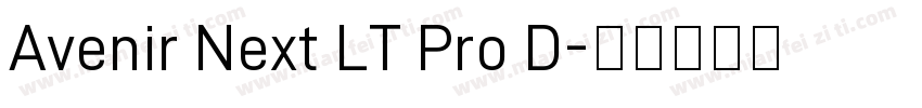 Avenir Next LT Pro D字体转换